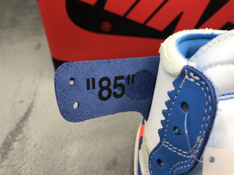 Authentic OFF-WHITE x Air Jordan 1 UNC